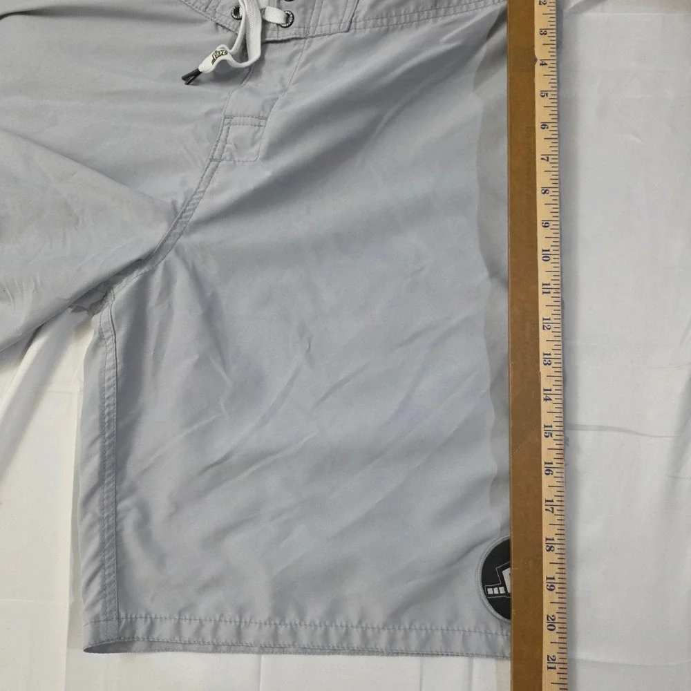 Lost Enterprise Board Shorts Mens Size 36‎ Gray Polyester Surf Swim Trunks